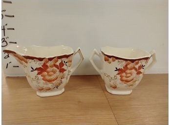 Vintage Creamer/sugar/ Hand Painted Japan