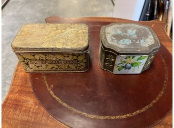 2 Vintage Tins