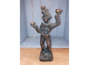 Bronze Clown Figurine