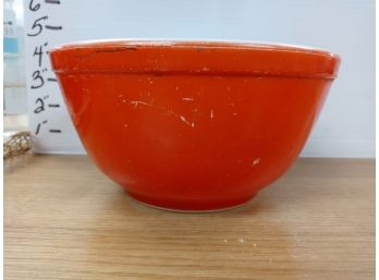 Vintage 402 Primary Colors Red Mixing Bowl