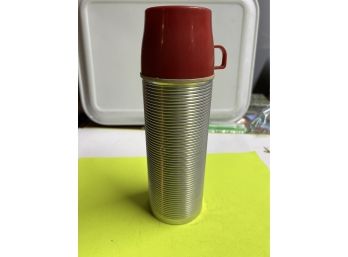 Vintage Pint SizeThermos From Norwich, CT