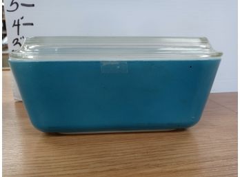 Vintage Pyrex Refrigerator Dish Primary Color Blue