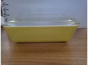 Vintage Pyrex Refrigerator Dish Primary Color Yellow