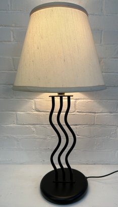 Postmodern Zig Zag Metal Table Lamp