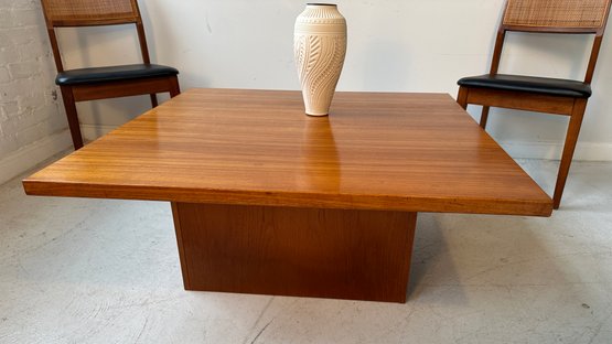 Danish Modern Square Teak Coffee Table