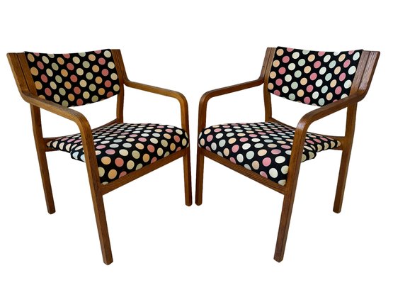 Pair Of Mid Century Thonet Bentwood Armchairs