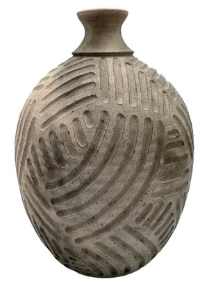 1995 Vicente Garcia Raku Fired Ceramic Vase