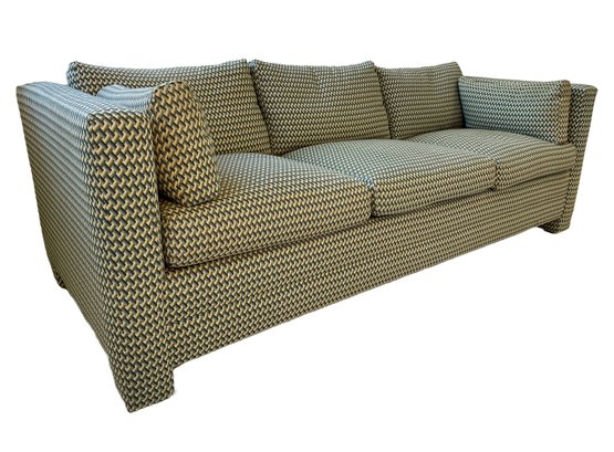 Mid Century Modern Parsons 3 Seater Sofa, Manner Of Baughman / Widdicomb