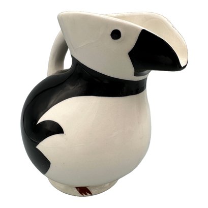 Jacob Somme For Egersund Faience Pottery Puffin Jug #4