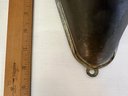 Pair Of Vintage Copper Cone Shaped Wall Pockets
