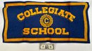 Collegiate School Felt Banner, Circa 1930s