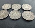 (6) 1883 Liberty V Nickel Coin