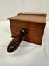 Antique Walnut And Oak Ballot Box