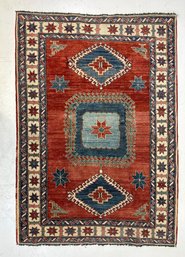 4'8' X 6'8' Wool Kazak Rug