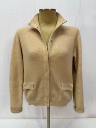 Women's Brunello Cucinelli Camel Color Cashmere Sweater Sz XL