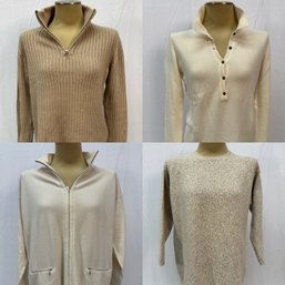 (4) Women's Italian Malo Cashmere Knit Sweaters