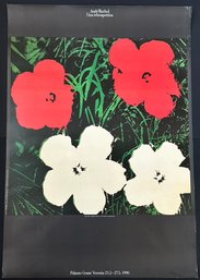 Andy Warhol Una Retrospettiva 'Flowers' Exhibition Poster