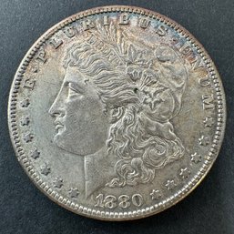 1880 S Morgan Silver Dollar Coin
