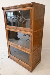 Vintage Oak Barrister Bookcase