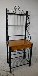 Contemporary Black Metal Bakers Rack