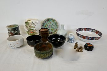 Lot Of Vintage Japanese Pottery