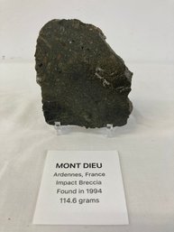 Lunar Meteor Slice Impact Breccia 114.6 Grams