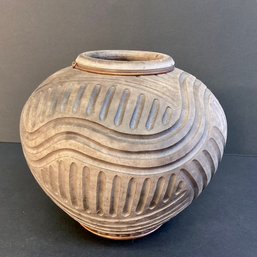 1996 Vicente Garcia Raku Fired Ceramic Vase