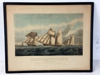 After John Lynn Color Engraving, Waterford Line Scooners