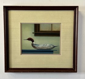 Richard Sparre (1936-2008) Merganser Tempera Painting