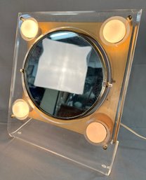 Mid Century Acrylic Light Up Vanity Mirror