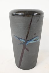 Japanese Raku Pottery Vase Tony Evans Style