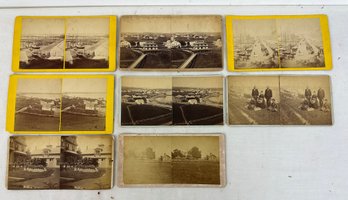 Lot Of 8 Antique Block Island Stereoviews