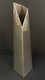 Pewter Crafters Cape Cod Ron Kusins Postmodern Flower Vase