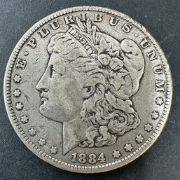 1884 Morgan Silver Dollar Coin