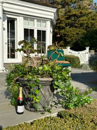 Basket Weave Composition Planter