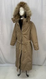 Women's LL Bean Goose Down Quilted Raincoat