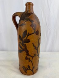 Antique Selters Stoneware Jug With Decoupage