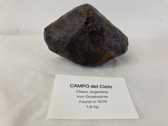 Campo Del Cielo Iron Meteorite 1.8 Kg