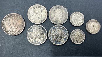 (8) Canadian Silver Coins