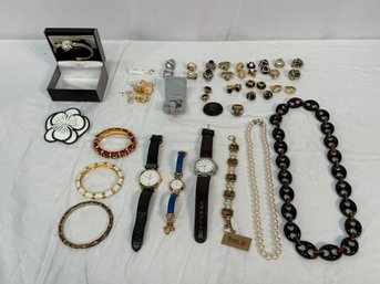 A Group Of Women's Costume Jewelry