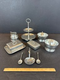 Lot Of 6 Arte Italica Pewter Serving Pieces