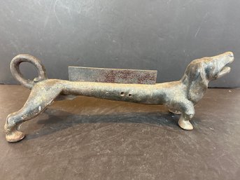 Cast Iron Dachshund Boot Scraper