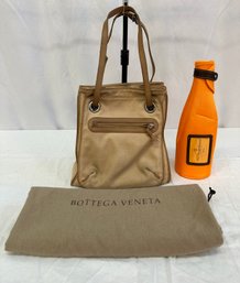 Bottega Veneta Camel Tone Canvas Handbag