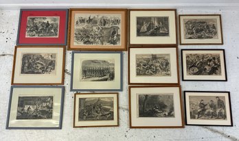 Collection Of 12 Winslow Homer Civil War Engravings From Harper's Weekly