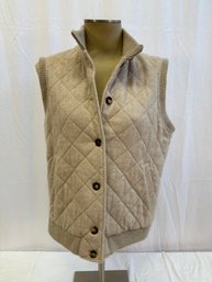 Loro Piana Women's Quilted Cashmere Vest Size XLarge