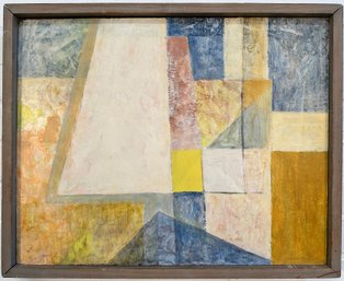 Elizabeth H. Frisch (CT/MA, 1910-1980) Abstract Composition #3, Oil On Board