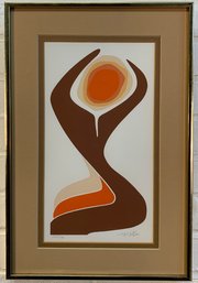 Signed Frederick E. Allen Abstract Serigraph