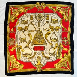 Vintage Hermes Paris Silk Scarf 'Etriers'