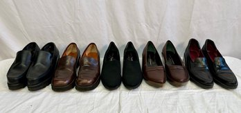 (5) Pairs Women's Robert Clergerie Loafer Style Shoes US 8 1/2 & 9