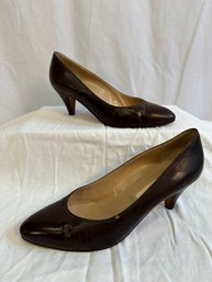 Women's Vintage Gucci Brown Leather High Heels EU 39 1/2